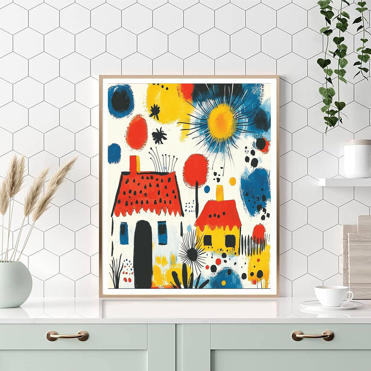 Joan Miró Inspired Whimsical Dreams Of Childhood  Numbered Painting Kits