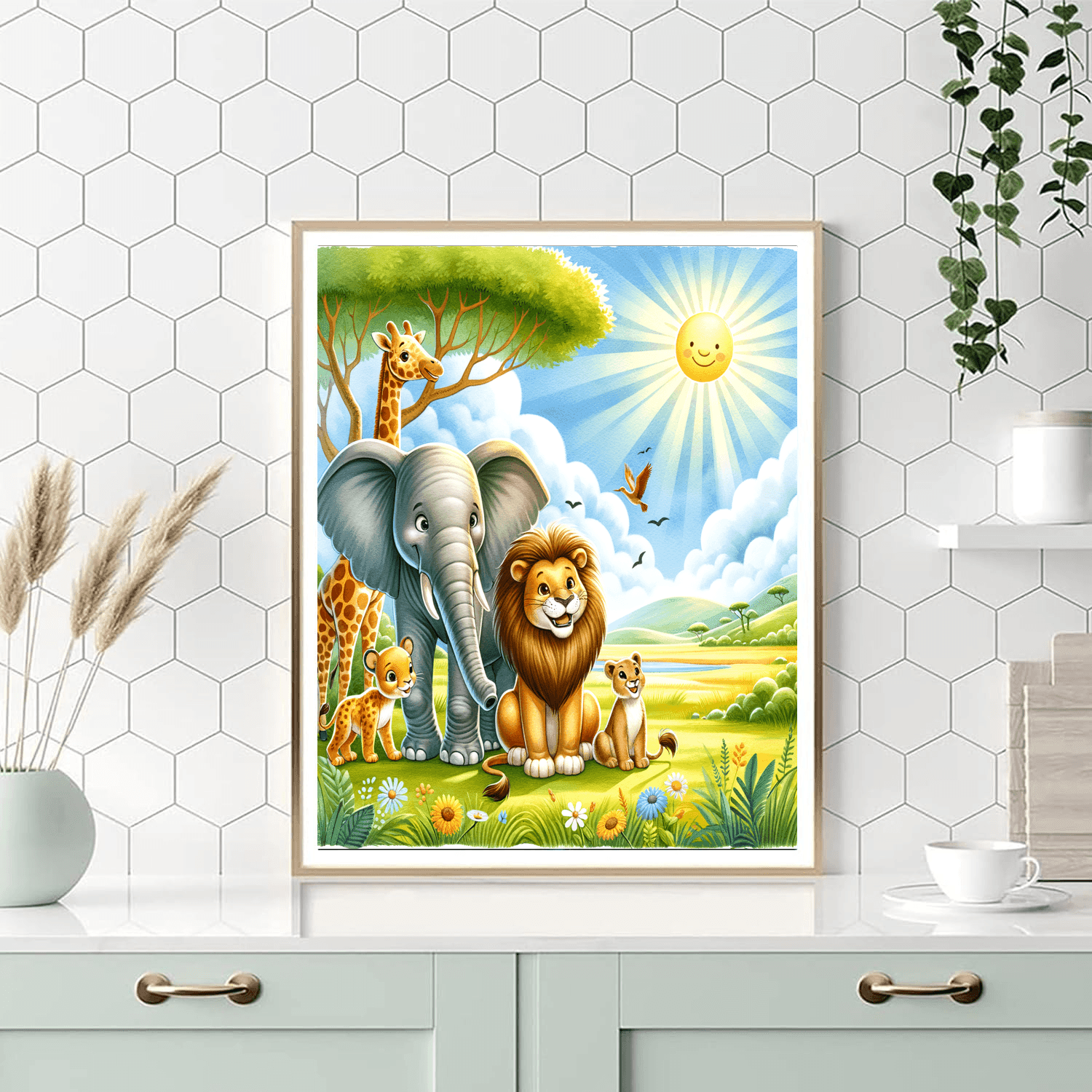 Animal Safari Paint By Color