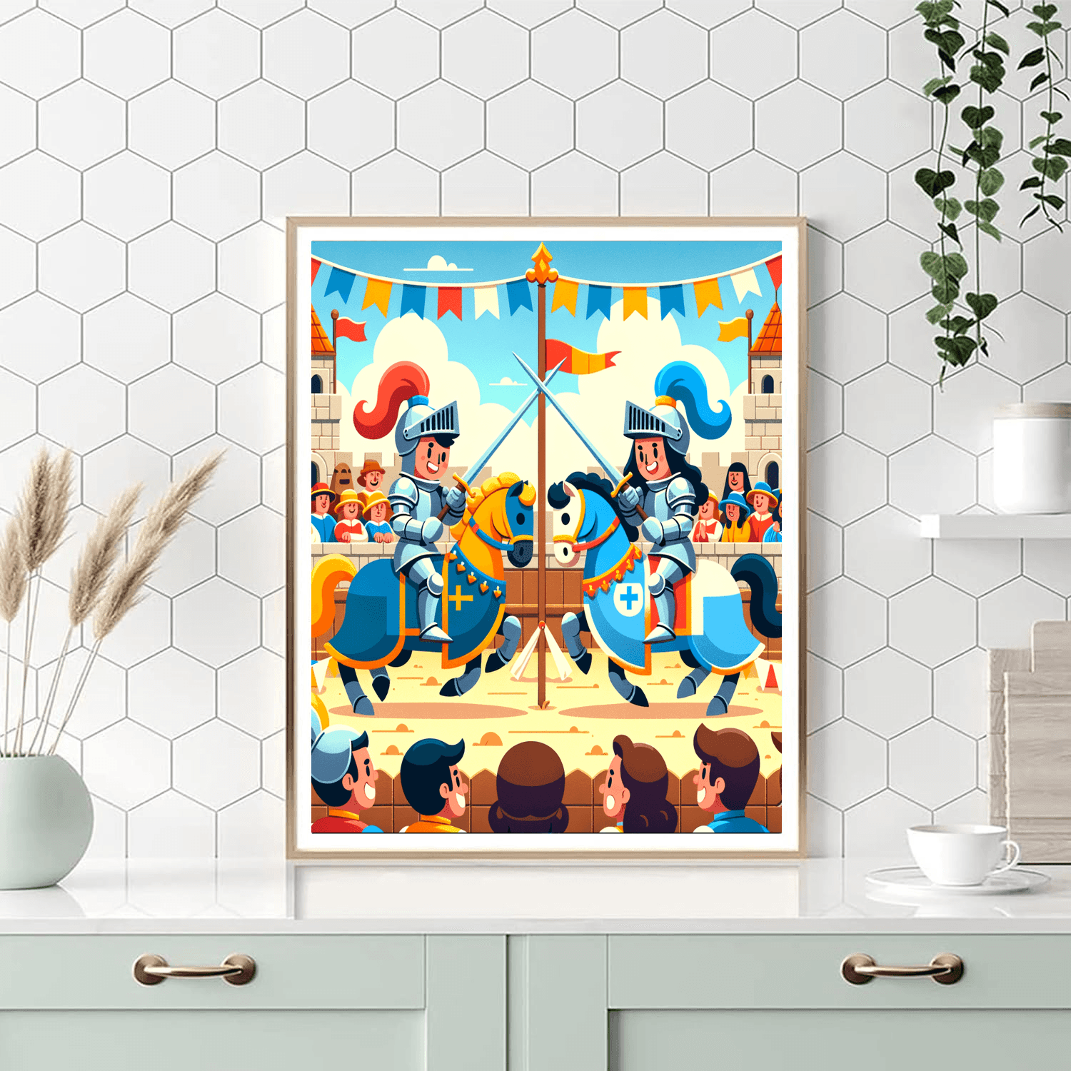 Castle Knight Tournament Numbered Painting Kits