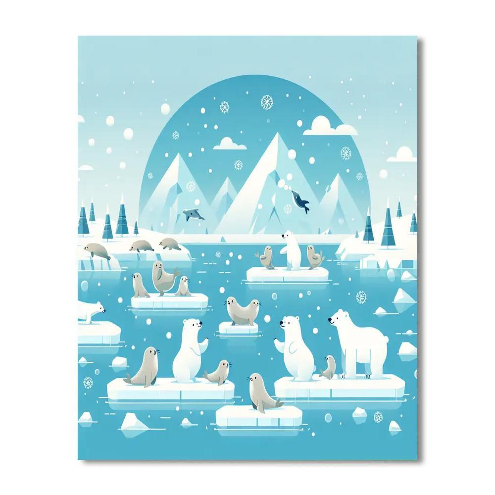 Arctic Wilderness Adventure Painting By Numbers Kit