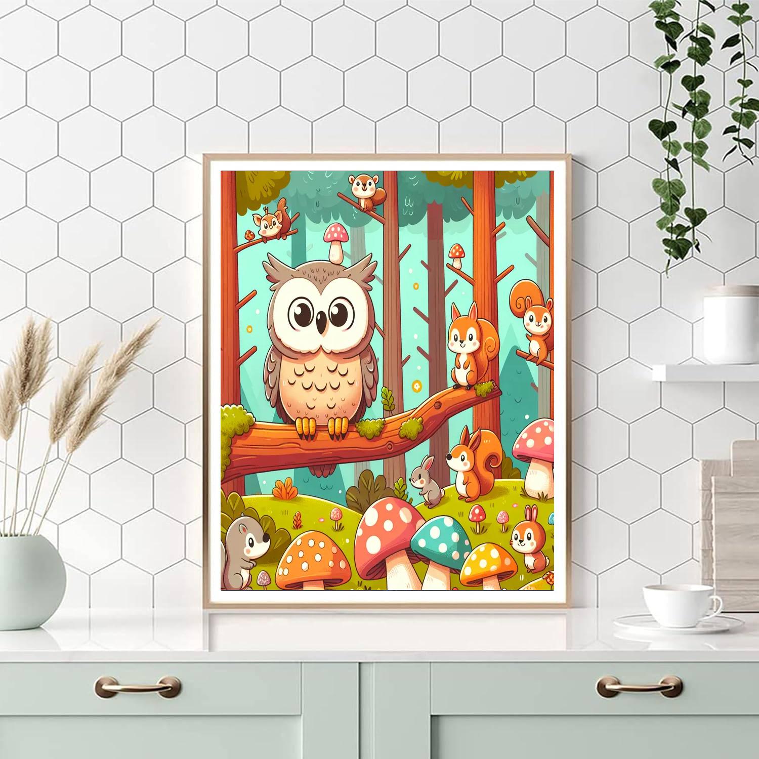 Enchanted Woodland Tales Painting Number Kit