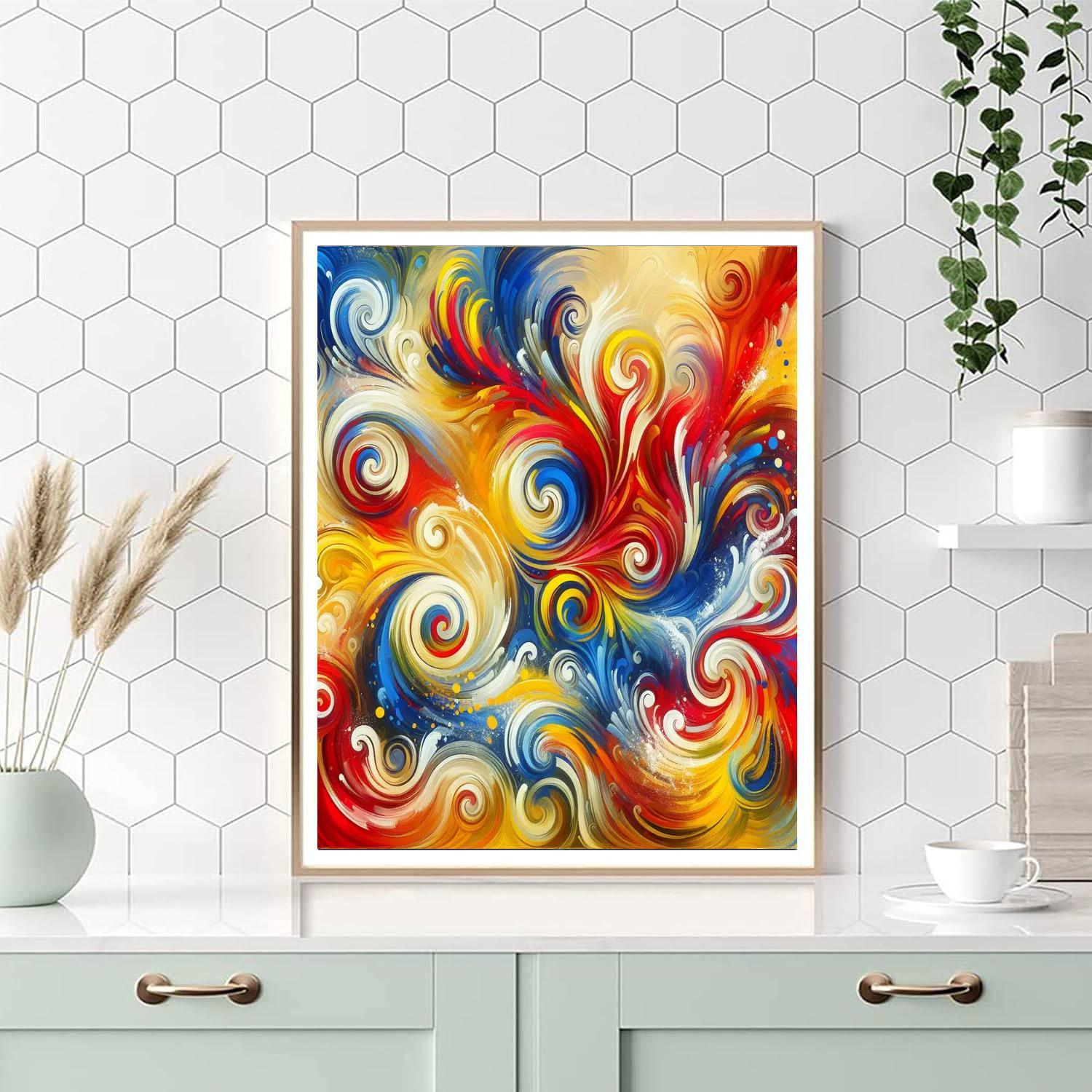 Vibrant Festival Of Color Paint By Numbers Art