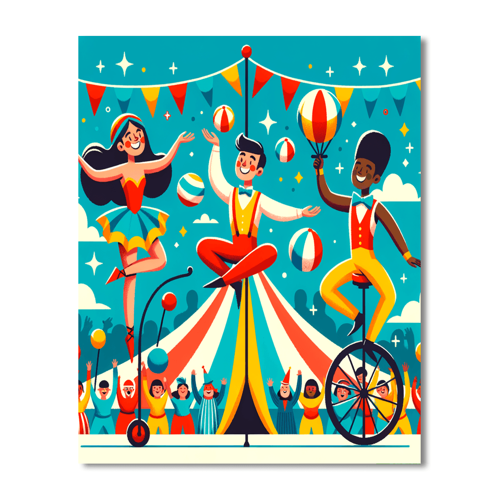 Circus Performer Magic Paint By Color