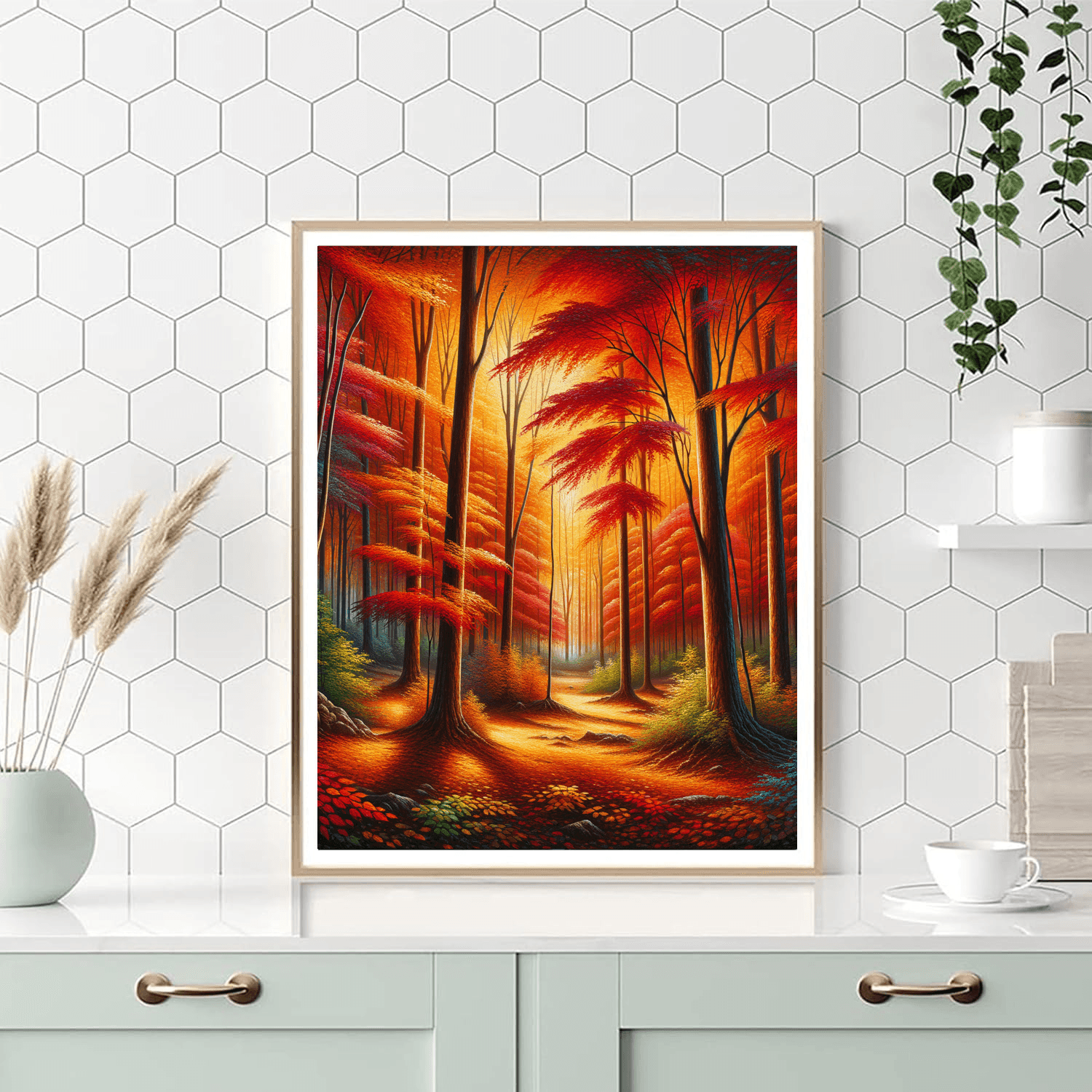 Autumn Aglow Numbered Painting Kits