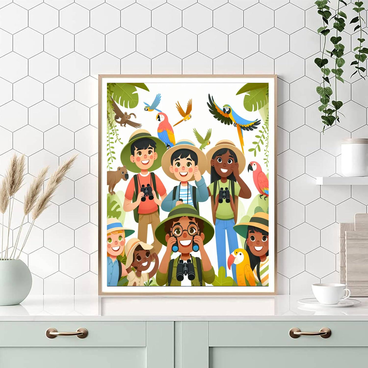 Safari Jungle Explorers DIY Paint By Numbers