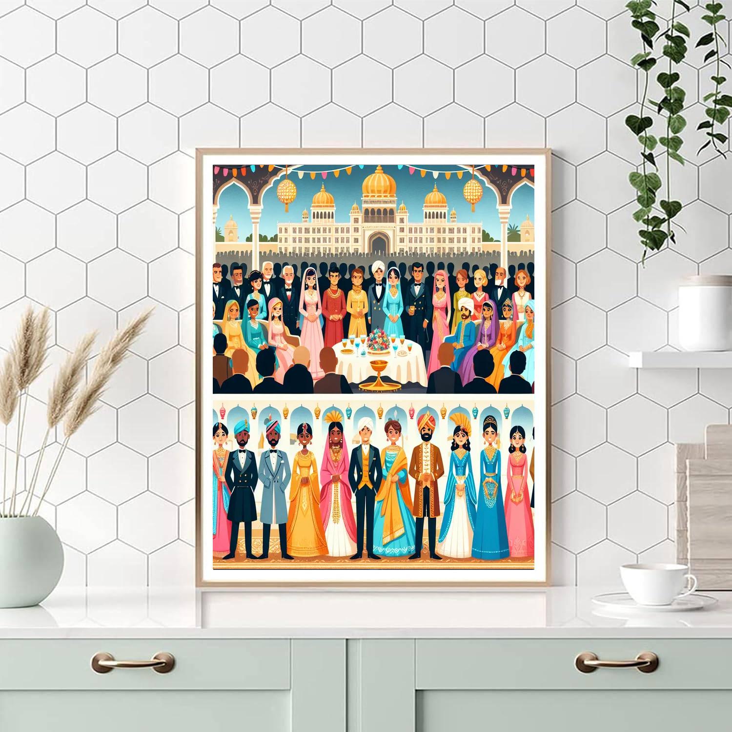 Royal Palace Party Numbered Painting Kits