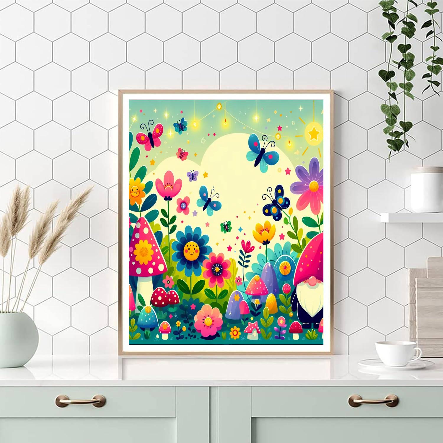 Enchanted Garden Magic Paint By Number