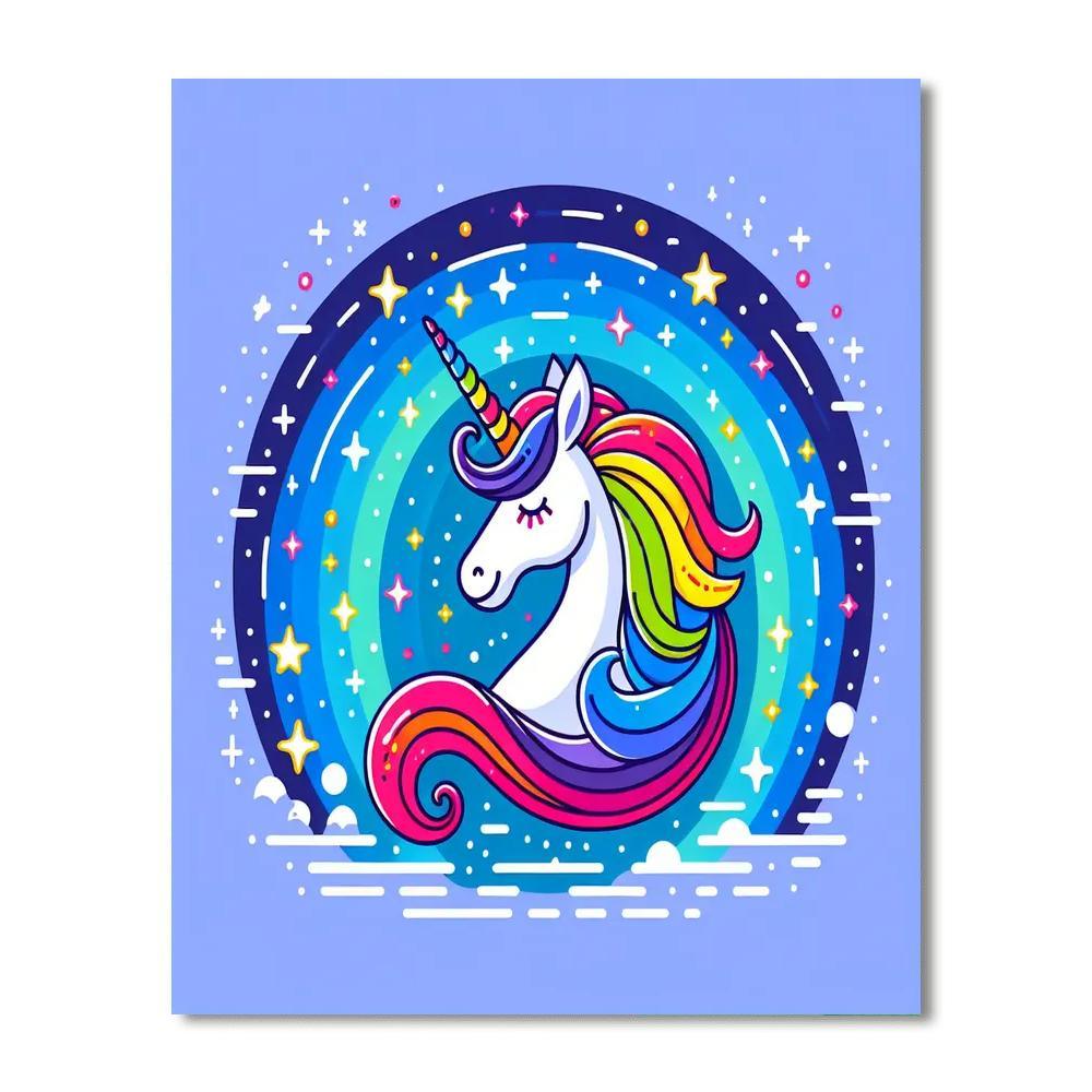 Galactic Unicorn Explorer Paint By Color