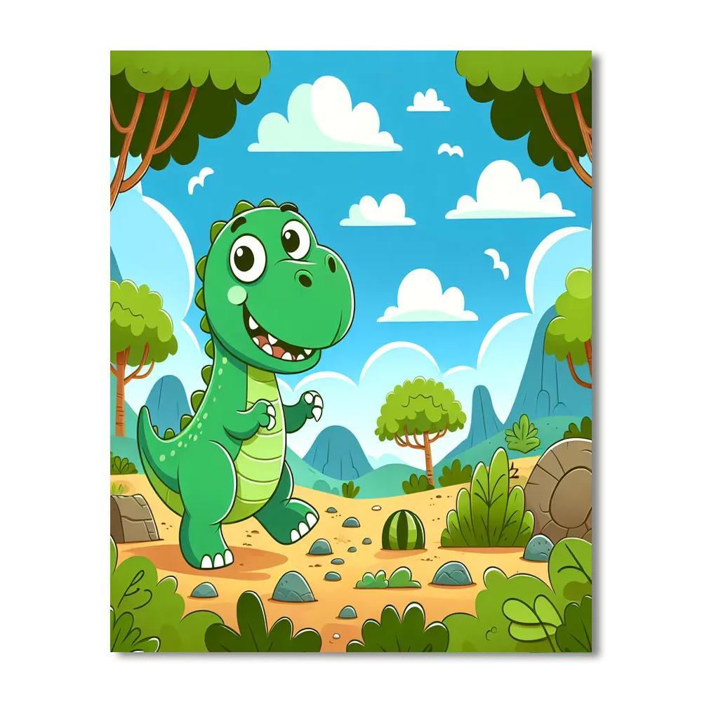 Exploring Dinosaur Paint By Numbers Art