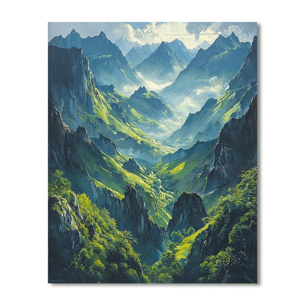 Michelangelo Inspired Aerial Majesty  DIY Paint By Numbers