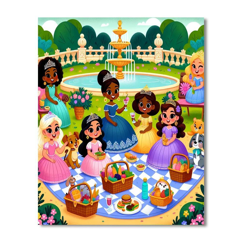 Royal Garden Picnic Paint By Color