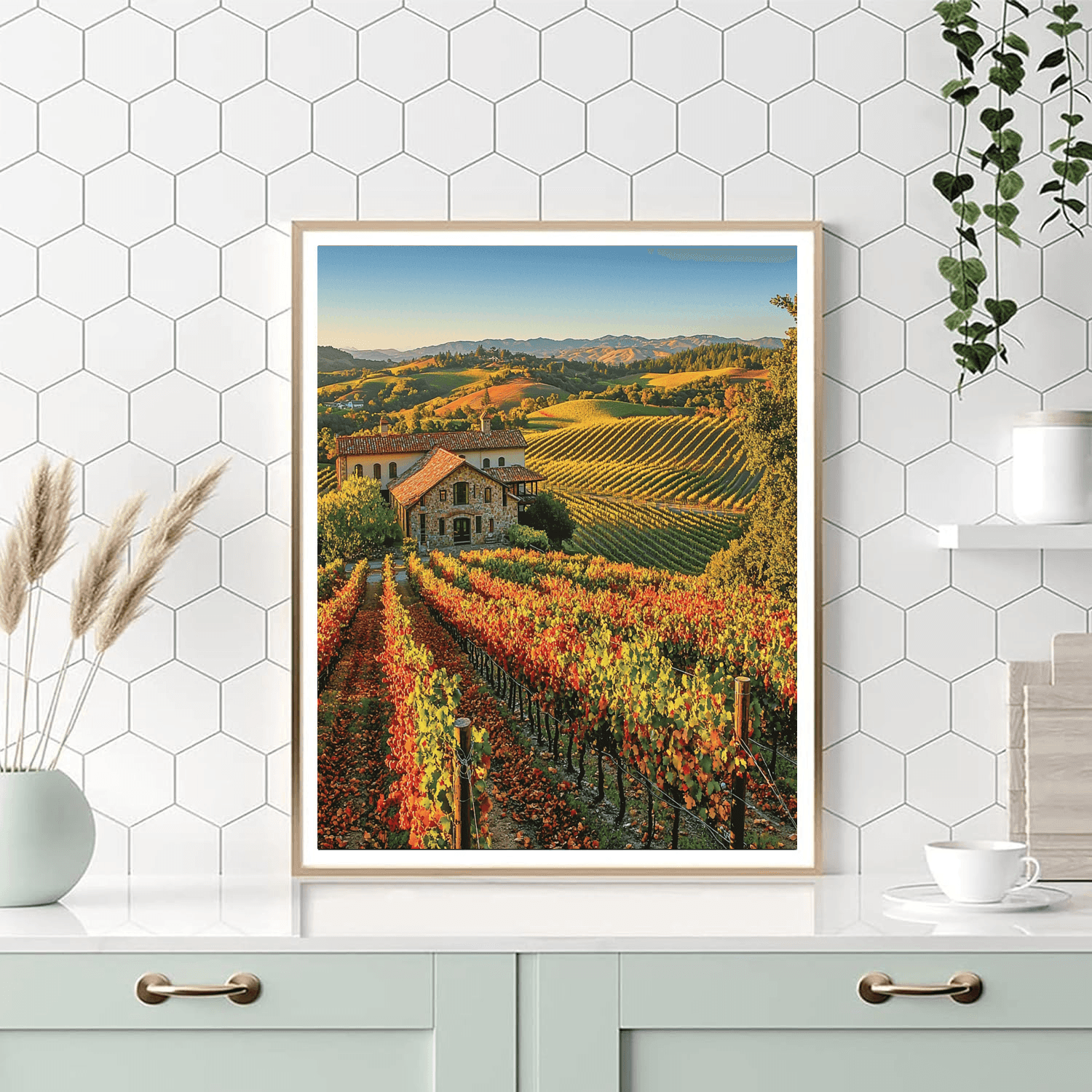 Napa Valley Vineyards - California, Usa Numbered Painting Kits