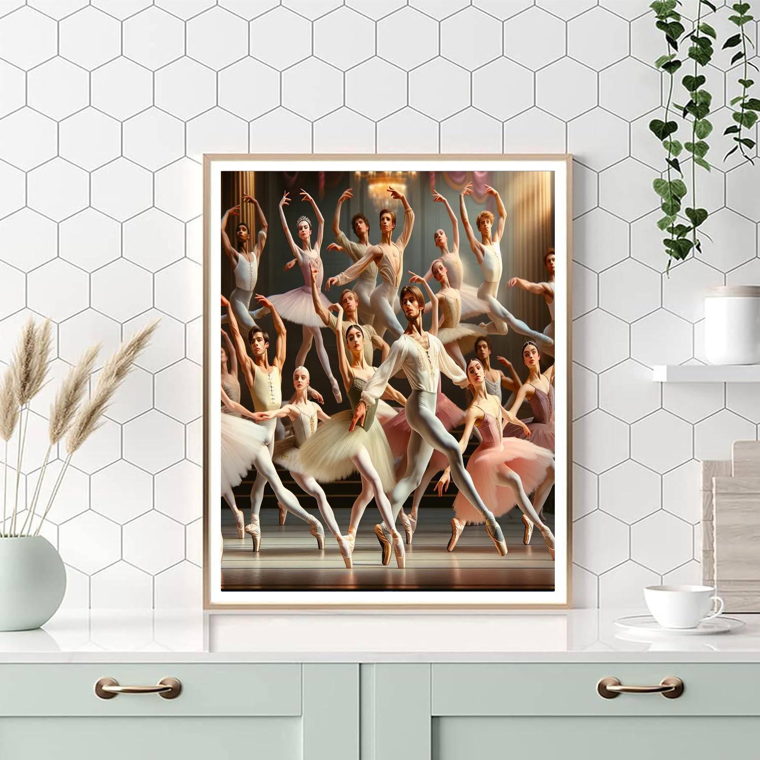 Ballet's Graceful Movement DIY Paint By Numbers