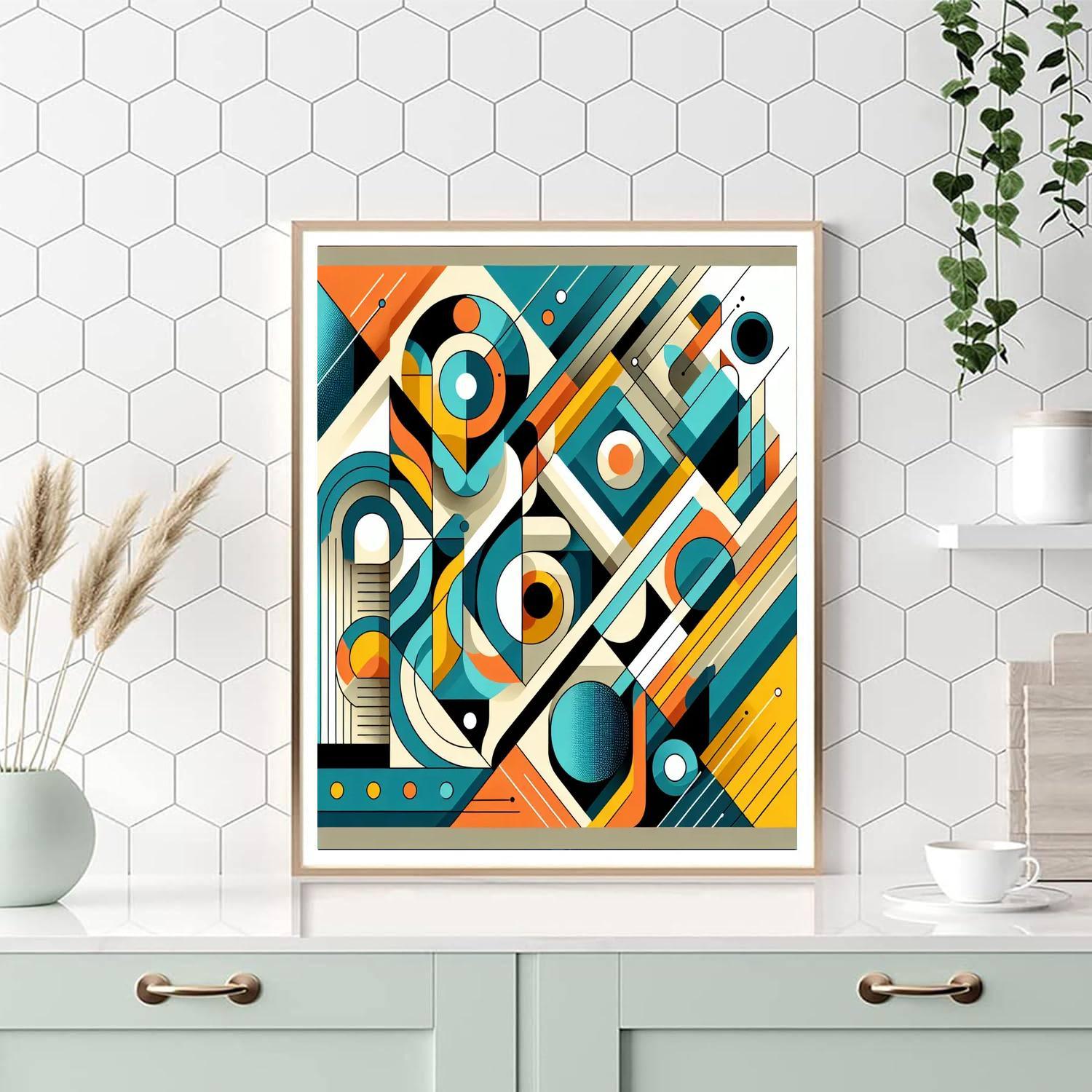Artistic Geometric Wonders Numbered Painting Kits