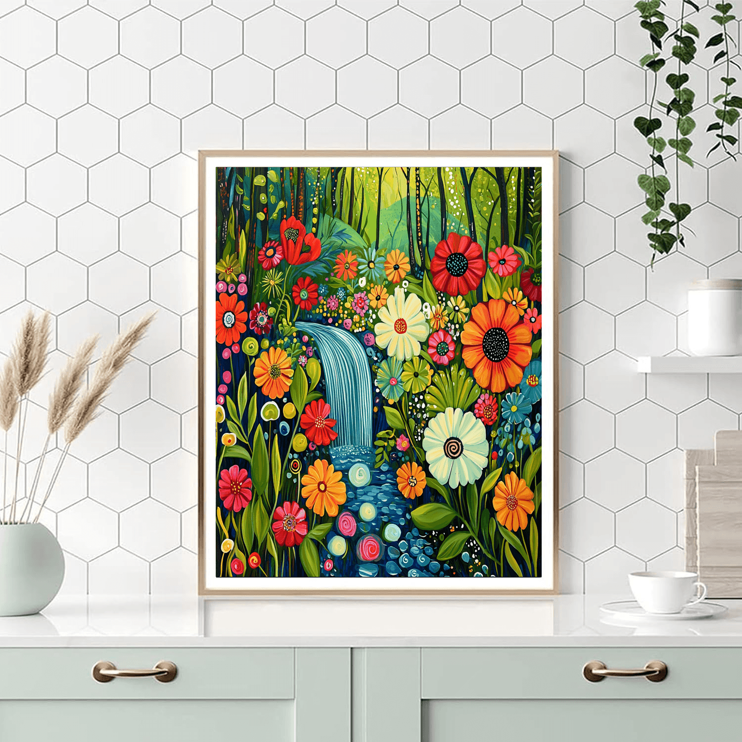 Frida Kahlo Inspired A Garden Of Dreams  Painting By Numbers Kit