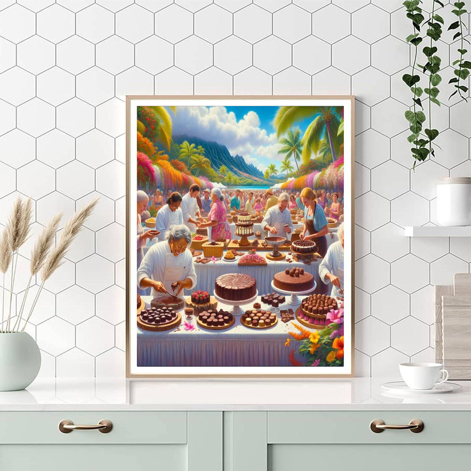 Kauai Chocolate Festival - Kauai, Hawaii, Usa Paint By Numbers Kits