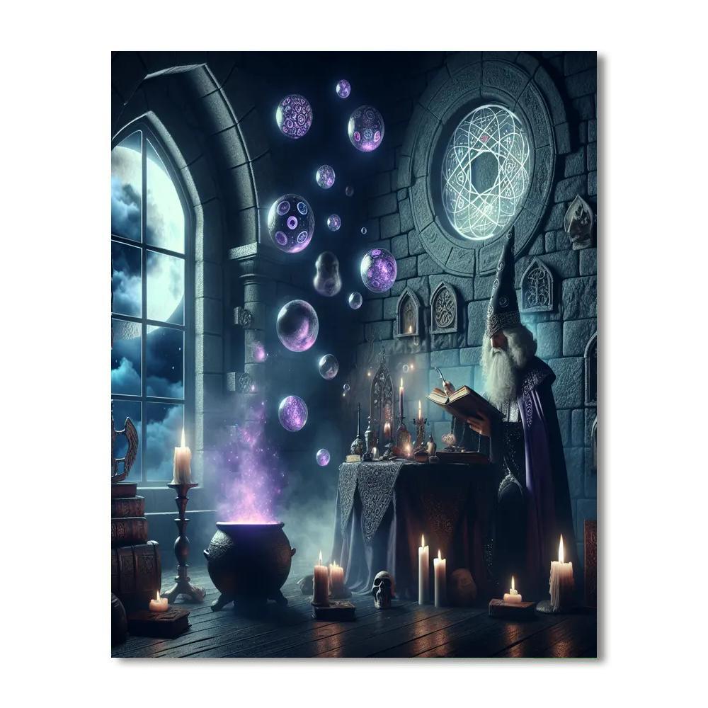 Fantastical Wizard's World Paint By Number