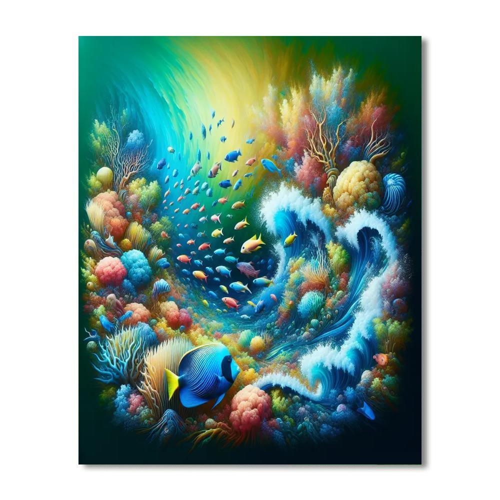 Fish's Ocean Symphony Paint By Number