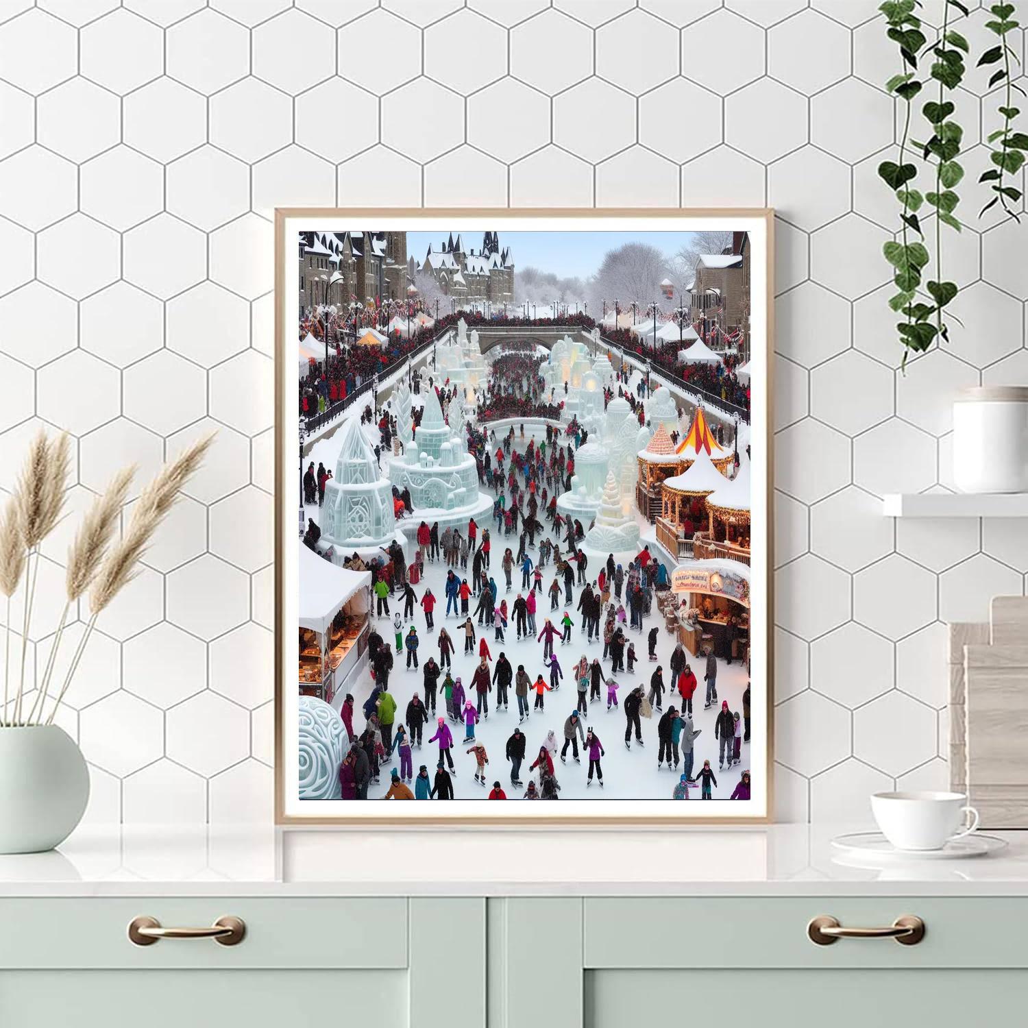 Winterlude Festival Painting Number Kit