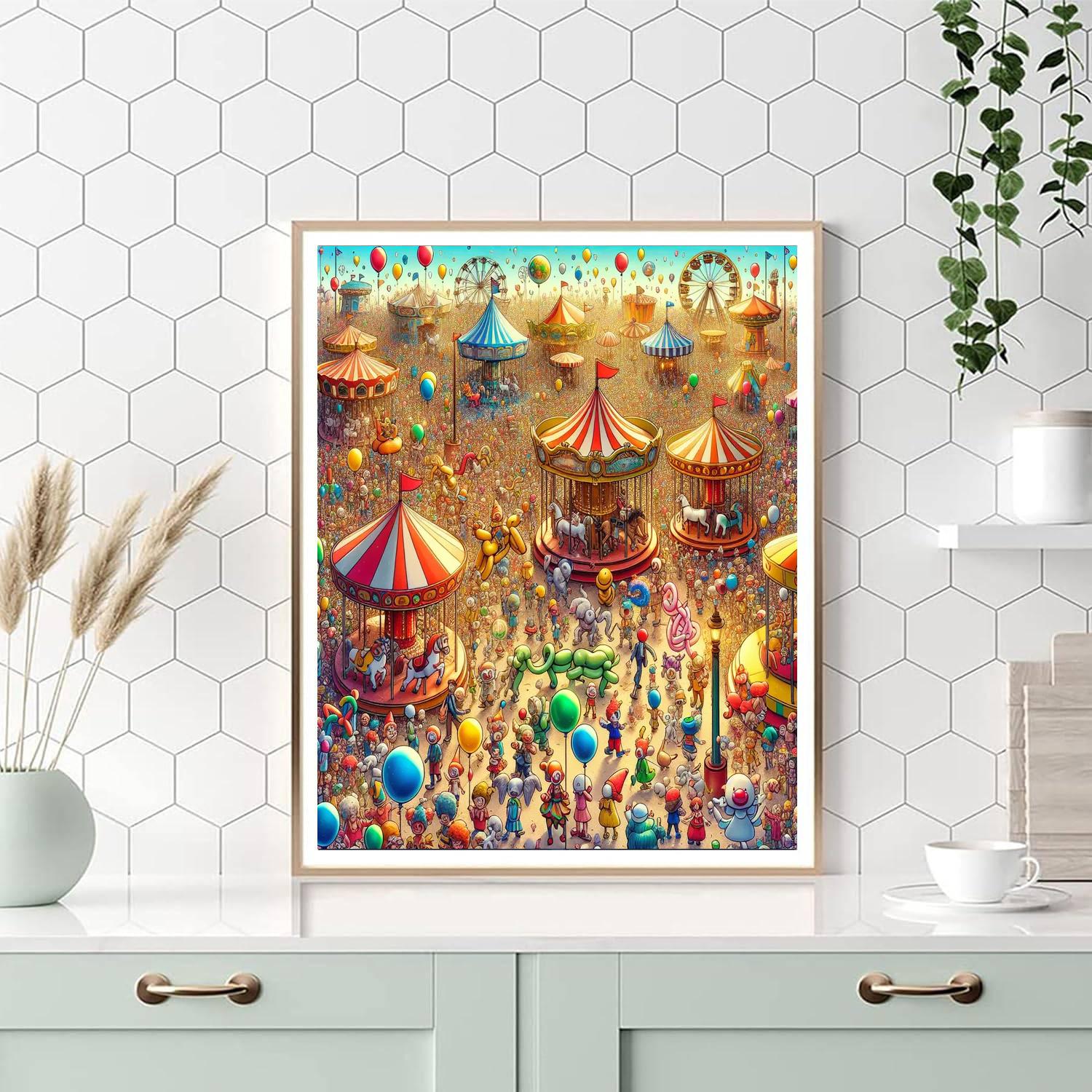 Magical Carnival Extravaganza Painting Number Kit