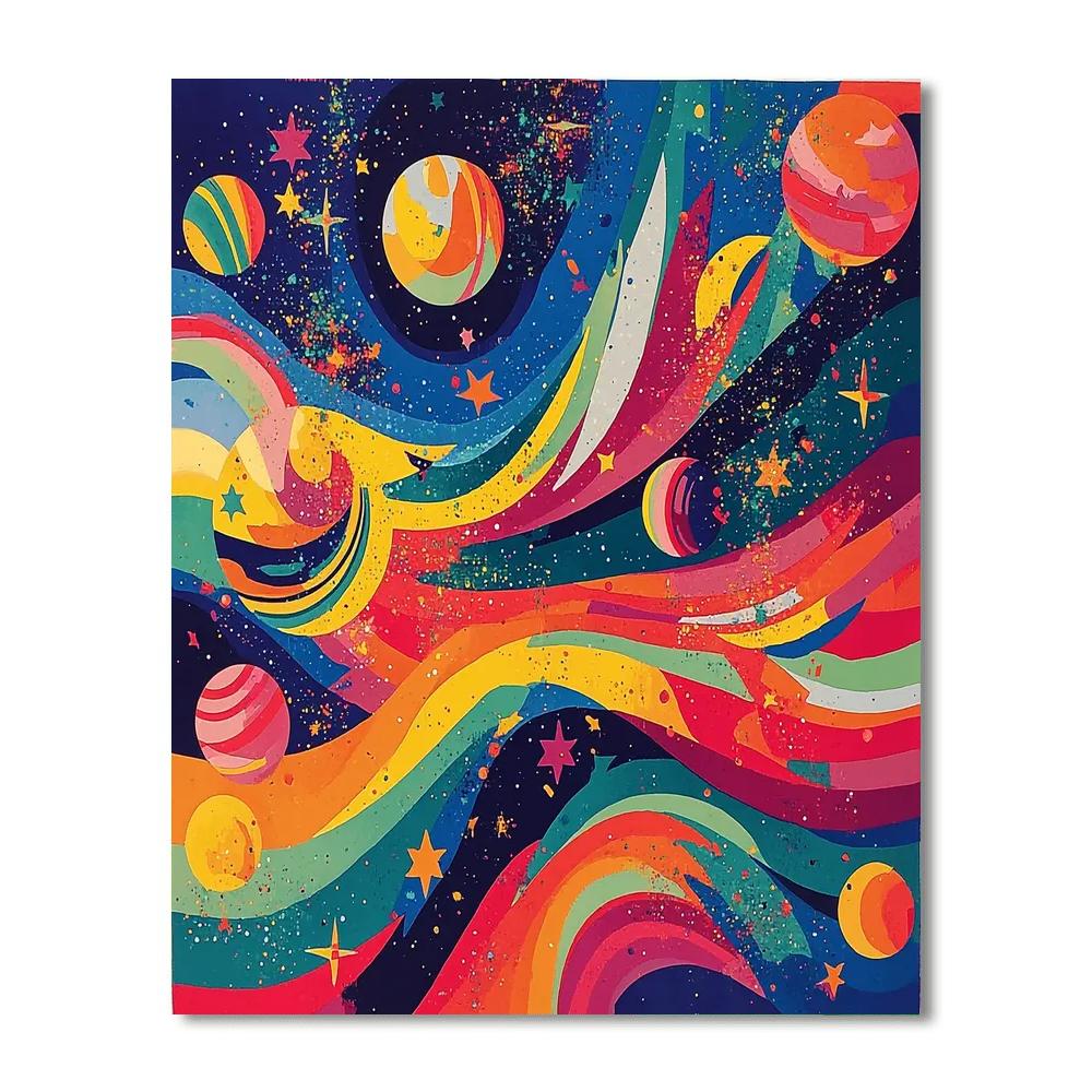 Wassily Kandinsky Inspired Galactic Dance Of Colors  Paint By Numbers
