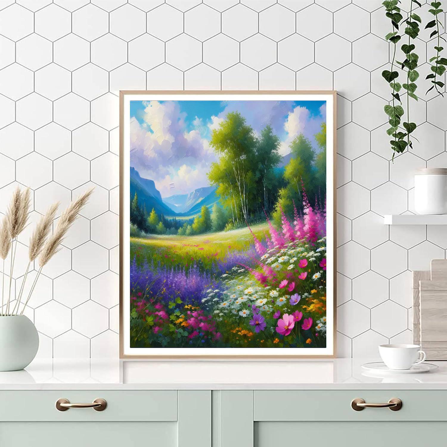 Spring Meadow Harmony Paint By Numbers Art