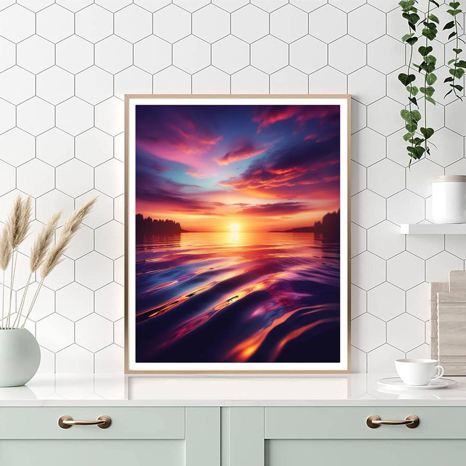 Luminous Summer Sunset DIY Paint By Numbers