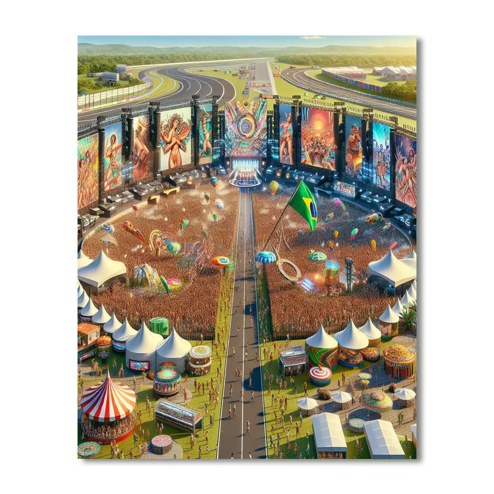 Lollapalooza - São Paulo, Brazil Numbered Painting Kits