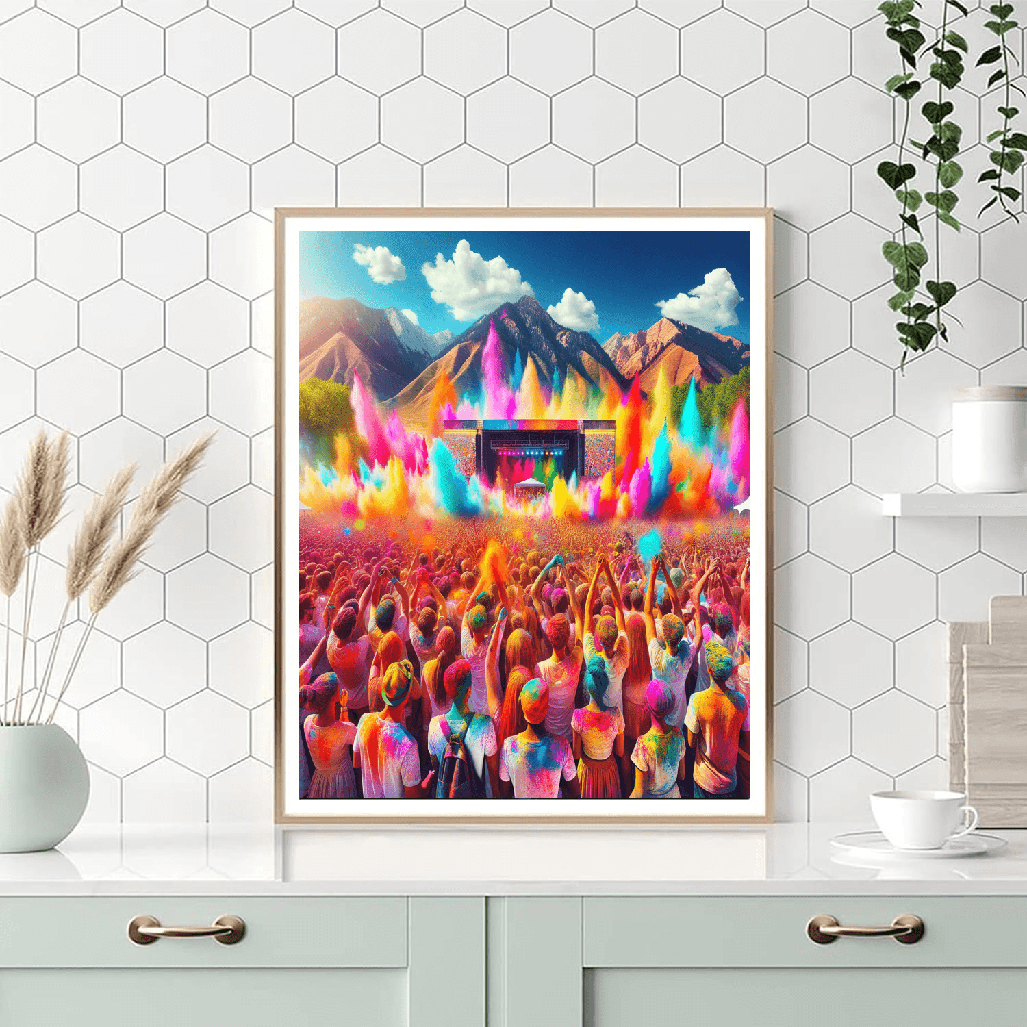 Festival Of Colors - Utah, Usa DIY Paint By Numbers