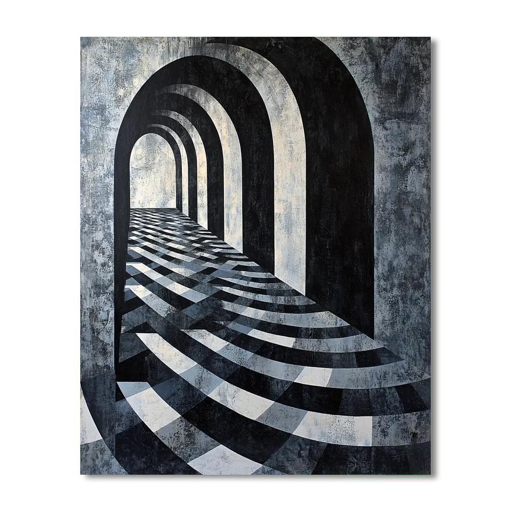 M.C. Escher Inspired The Interplay Of Shadows  Paint By Numbers