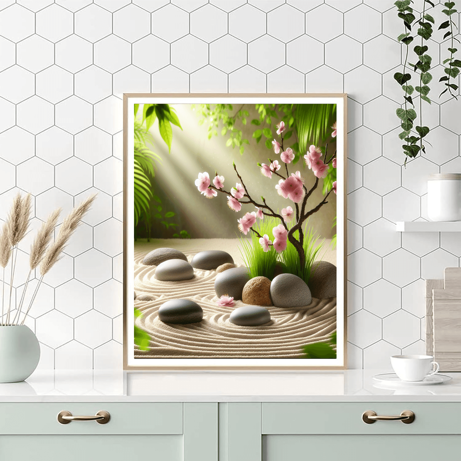 Blissful Zen Garden Painting Number Kit