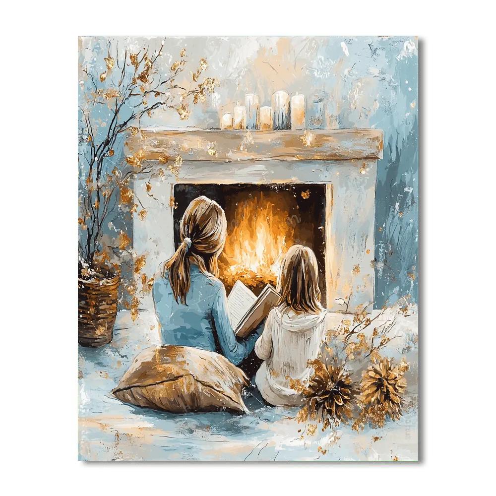 Winter’s Cozy Corner Number Painting