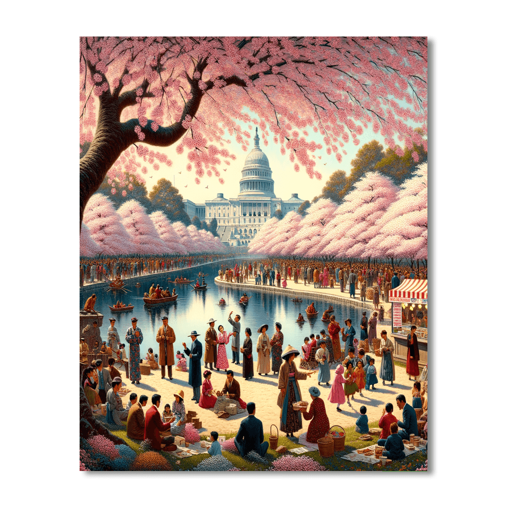 National Cherry Blossom Festival - United States Paint By Color
