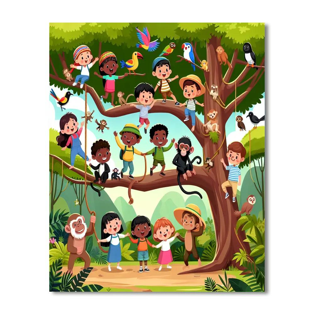 Treetop Explorers Paint By Numbers