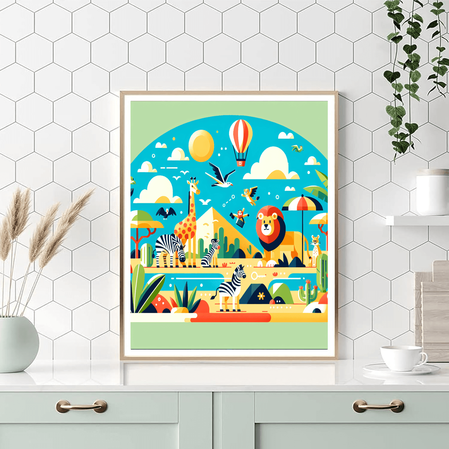 Curious Safari Adventure Number Painting