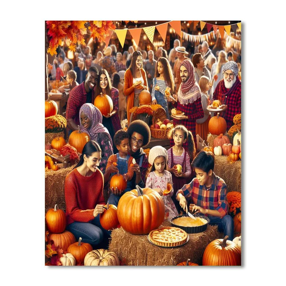 Vibrant Autumn Festival Paint By Numbers Kits