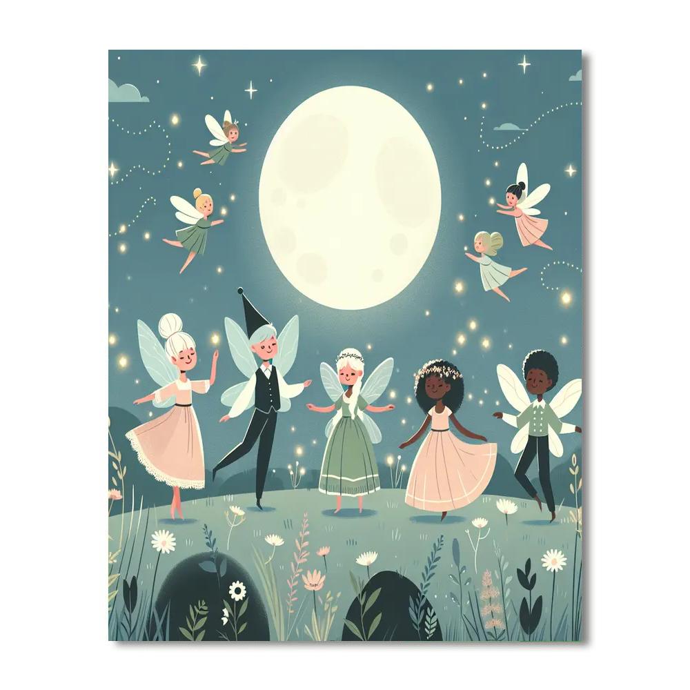 Mystic Moonlight Meadow Numbered Painting Kits