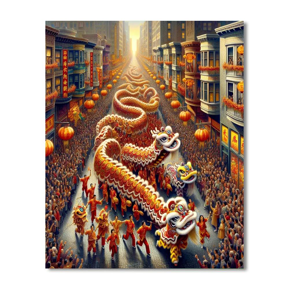 Chinese New Year Parade - United States Paint By Numbers