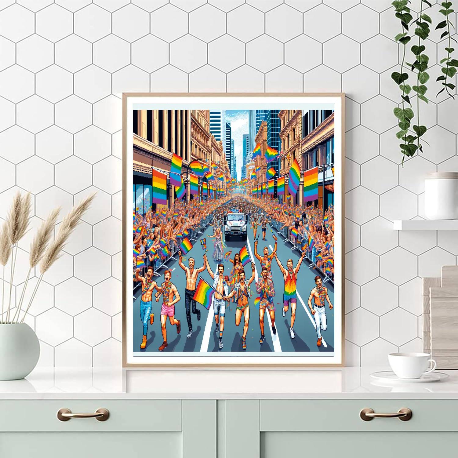 Gay Pride Parade - Australia DIY Paint By Numbers