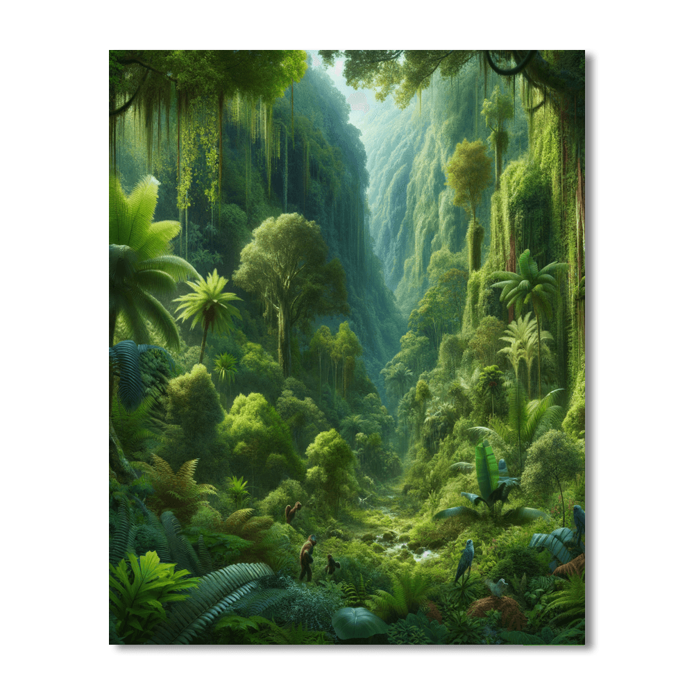 Tropical Rainforest Harmony Paint By Color