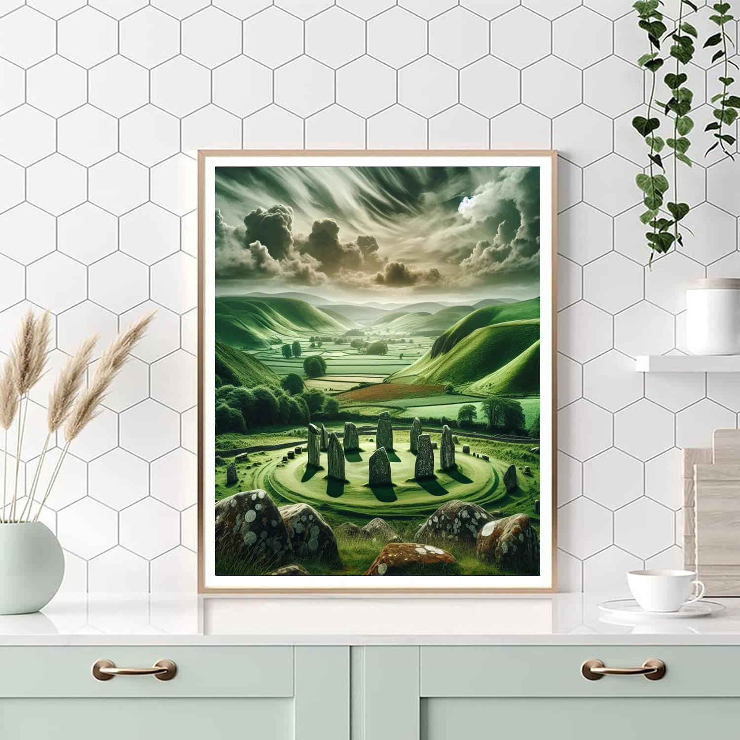 Celtic Mythical Landscape Paint By Numbers Art