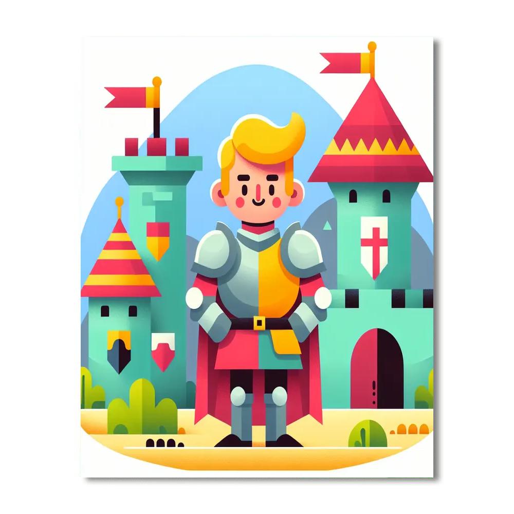 Knightly Castle Quest Paint By Numbers Kits