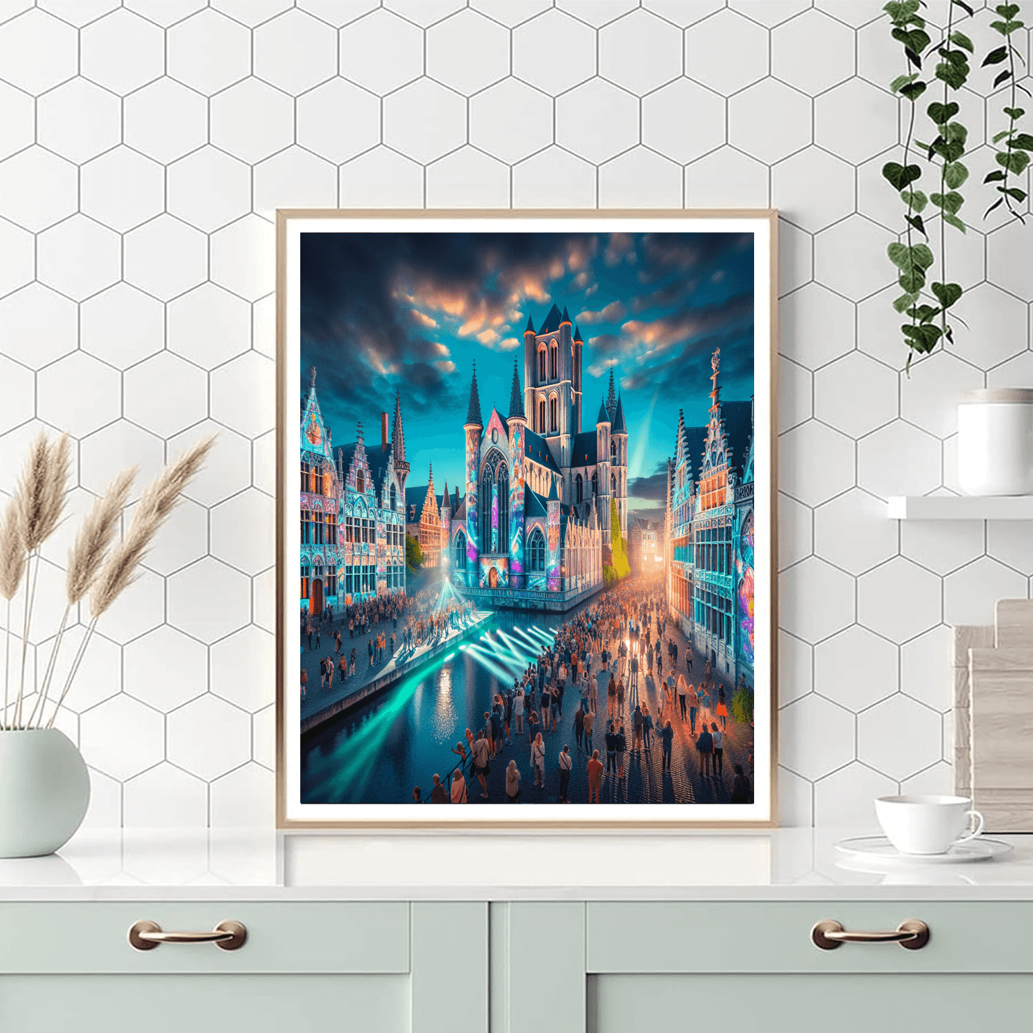 The Light Festival - Ghent, Belgium Paint By Numbers Kits