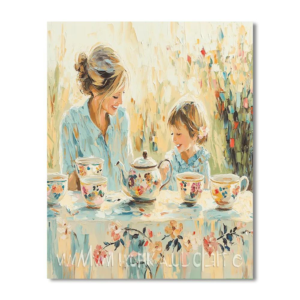 Morning Tea With Mom Painting Number Kit