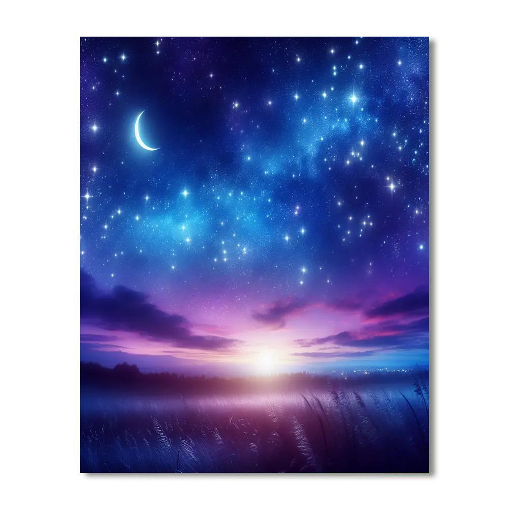 Luminous Night Sky Paint By Numbers Art