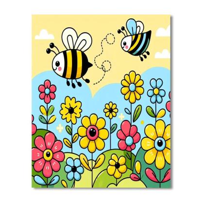 Happy Honey Bee Paint By Numbers Kits