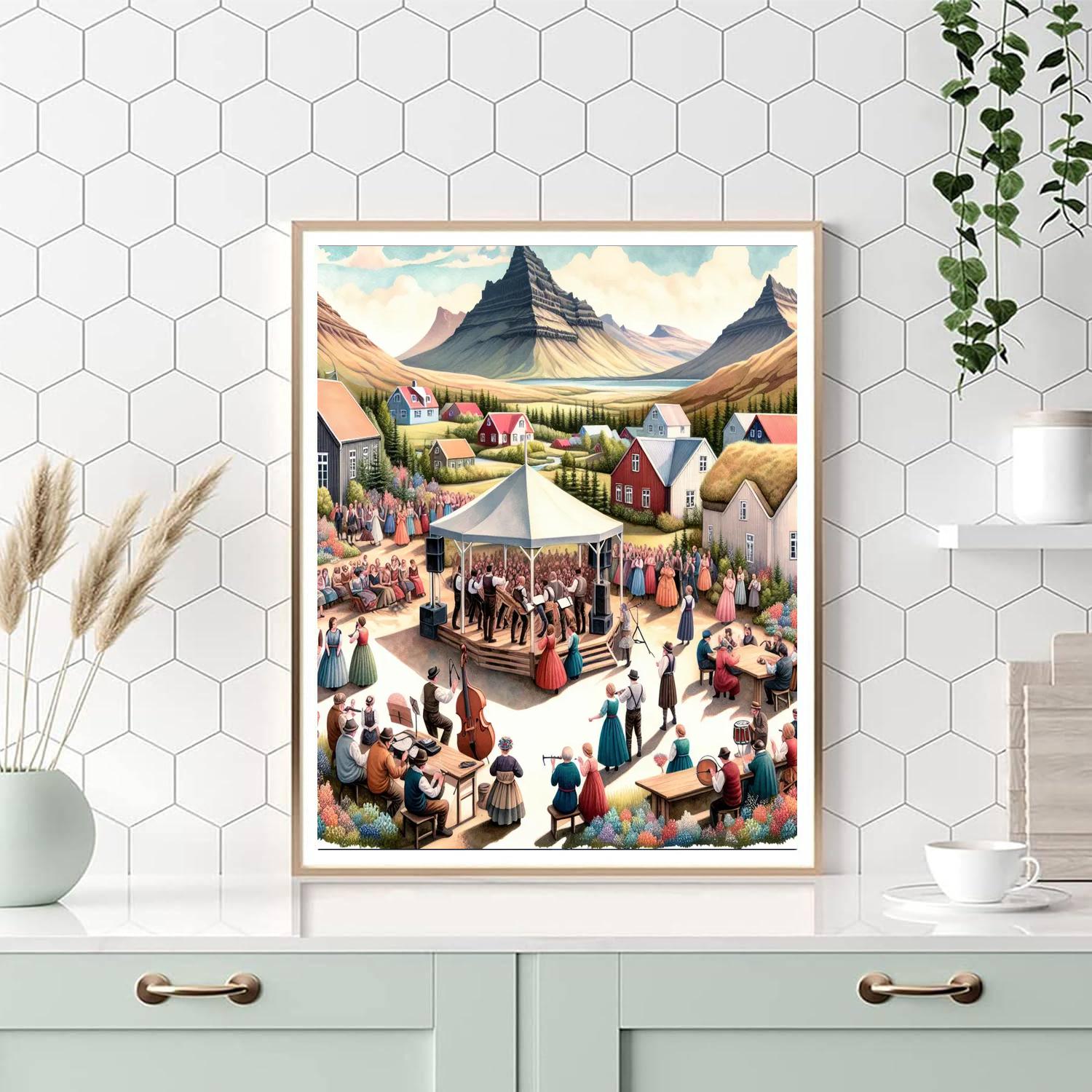 Reykjavik Arts Festival - Reykjavik Painting Number Kit