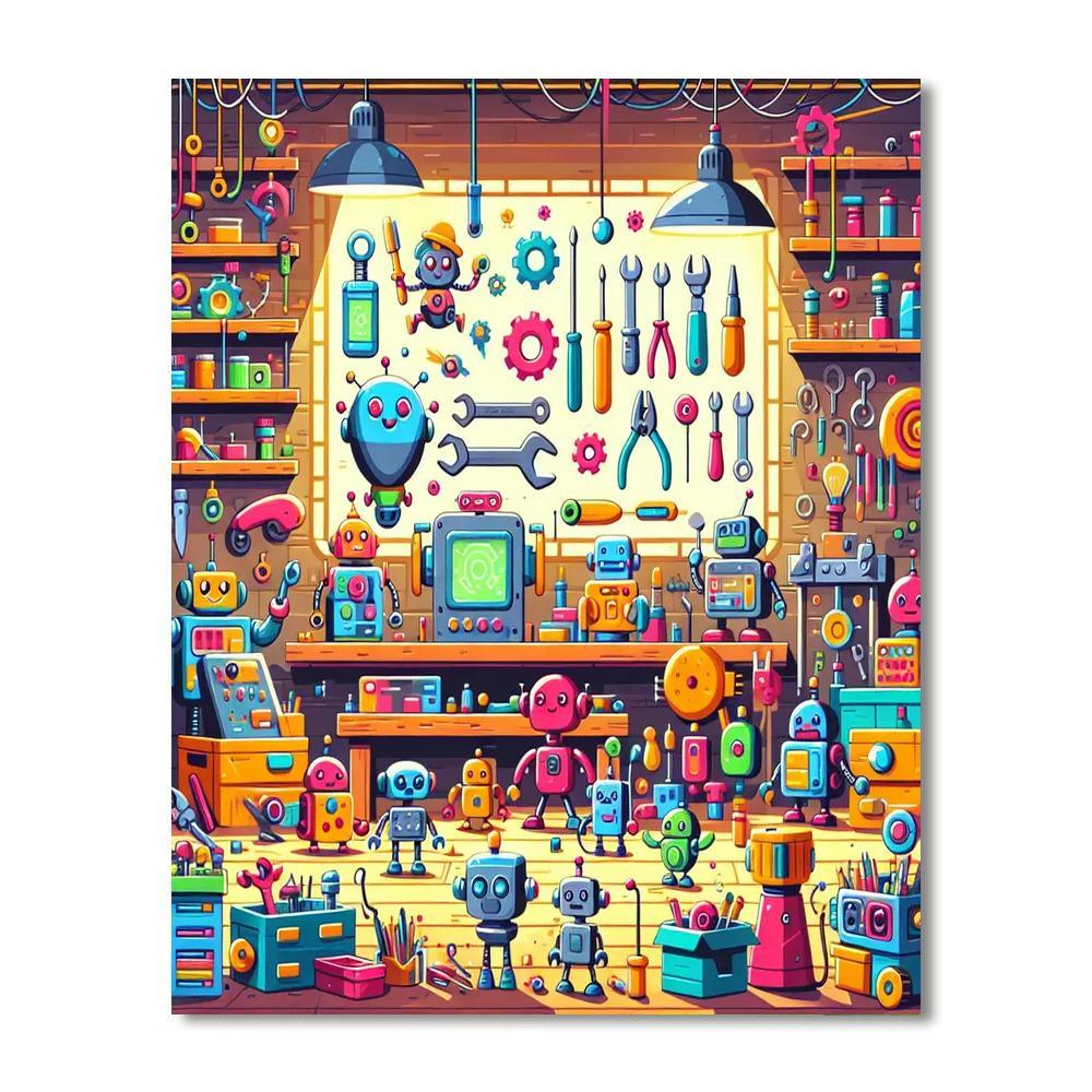 Inventor's Workshop Wonderland Painting Number Kit