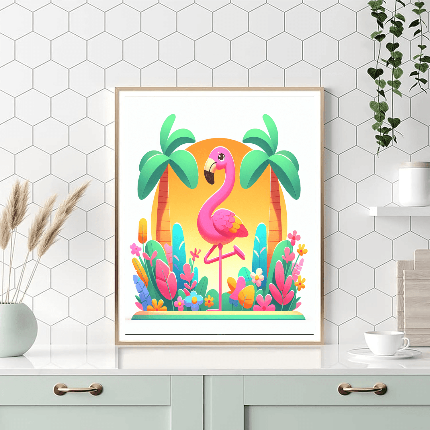 Fluffy Flamingo Paint By Color