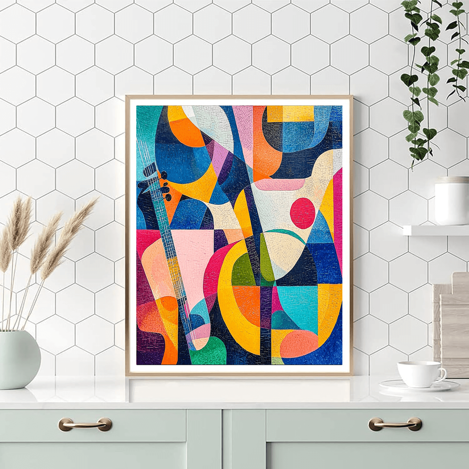 Pablo Picasso Inspired Picasso's Musical Harmony  Paint By Numbers Art